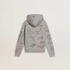 Sudadera gris para niños con letras estampadas multicolores Sudadera gris para niños con letras estampadas multicolores