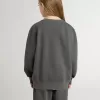 Sudadera gris para niños con logotipo en relieve