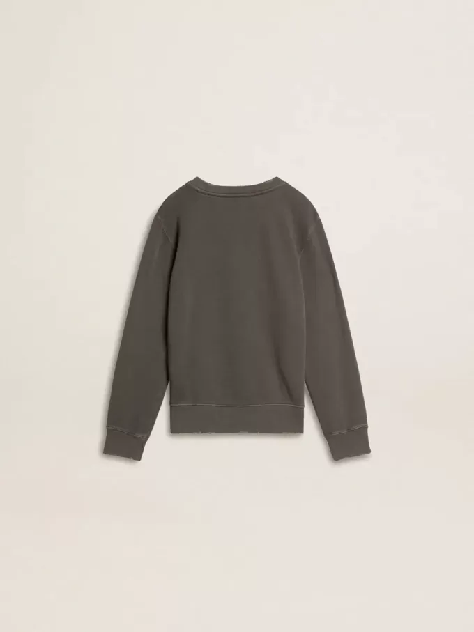 Sudadera gris para niños con logotipo en relieve