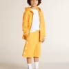 Sudadera naranja para niño con cierre de cremallera Sudadera naranja para niño con cierre de cremallera