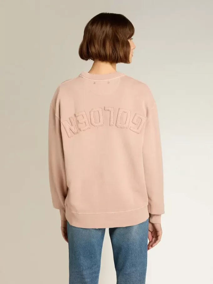 Sudadera rosa empolvado con logotipo invertido en la espalda – Jersey Capsule Sudadera rosa empolvado con logotipo invertido en la espalda – Jersey Capsule