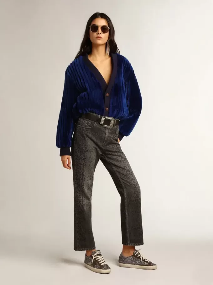 Super-Star con purpurina, estrella marrón y lengüeta lila en el talón