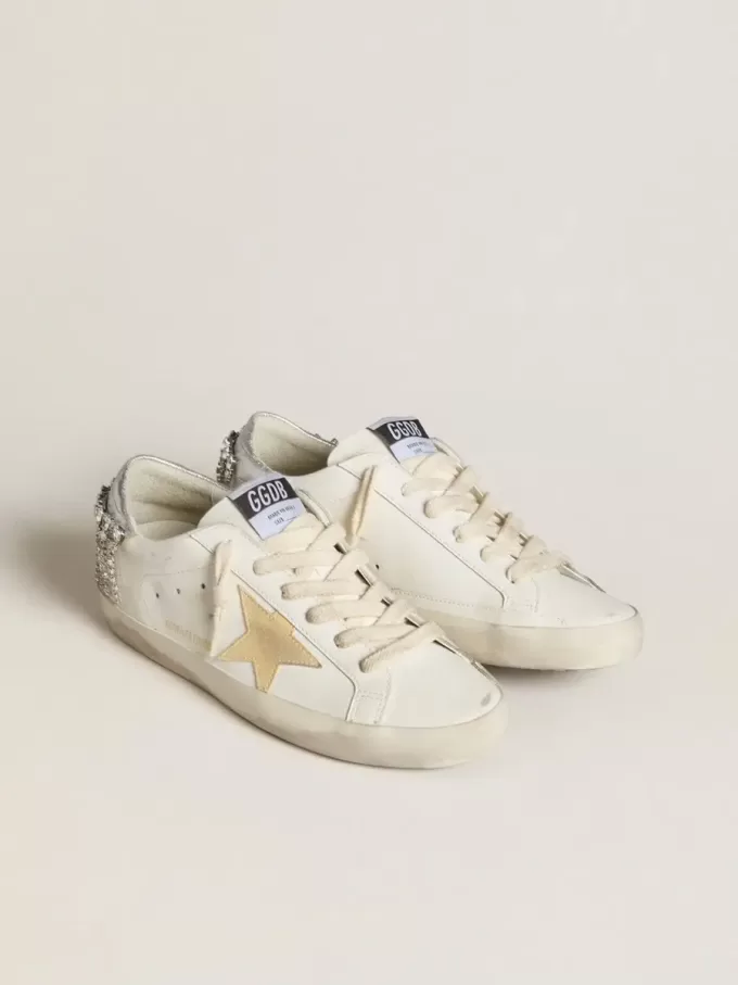 Super-Star LTD con estrella de ante y lengüeta de cuero con cristales Super-Star LTD con estrella de ante y lengüeta de cuero con cristales