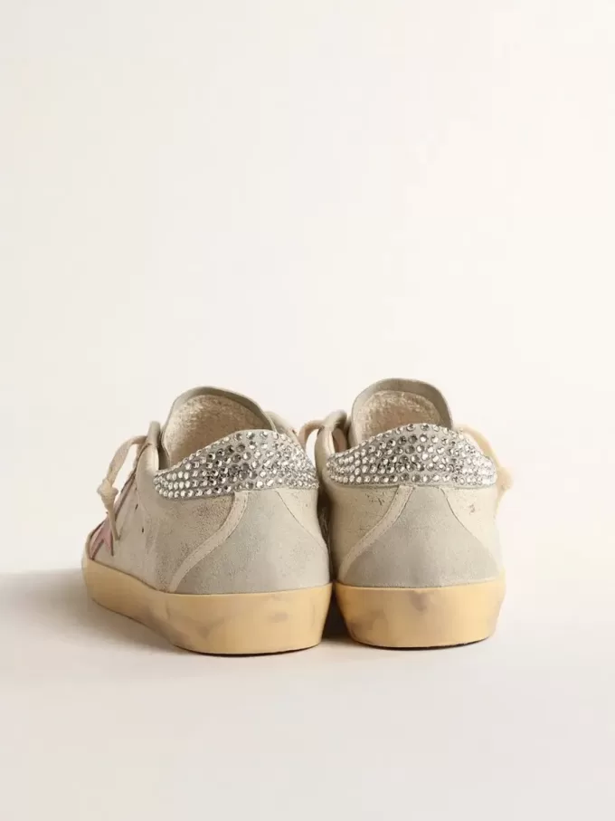 Super-Star LTD en color crudo con lengüeta del talón con cristales Swarovski