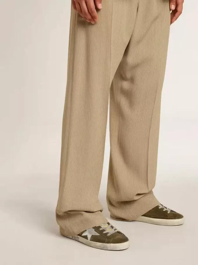 Super-Star LTD para hombre en ante con estrella de piel metalizada y lengüeta de piel en el talón