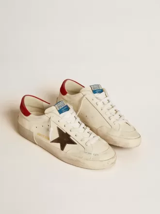 Super-Star LTD para hombre en napa con estrella metalizada y lengüeta del talón en nubuck