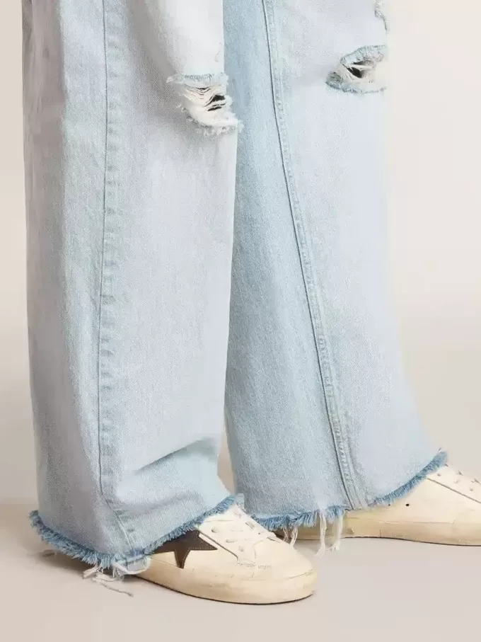 Super-Star LTD para hombre en napa con estrella metalizada y lengüeta del talón en nubuck