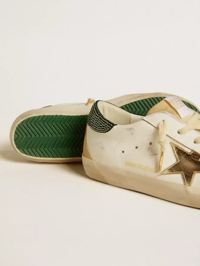 Super-Star LTD para mujer con estrella de piel y talón con cristal Swarovski Super-Star LTD para mujer con estrella de piel y talón con cristal Swarovski