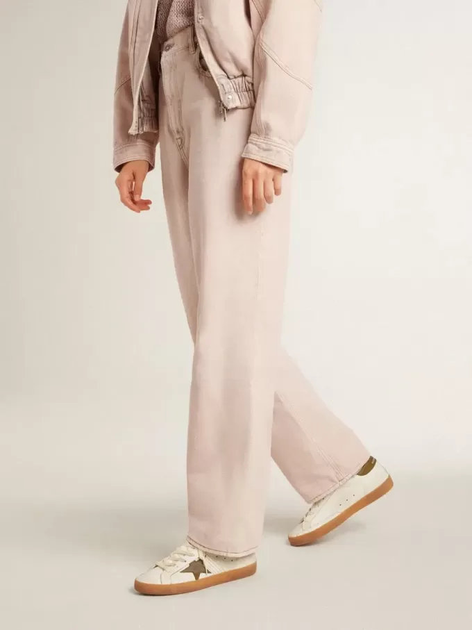 Super-Star LTD para mujer con estrella y lengüeta en el talón de nubuck verde militar Super-Star LTD para mujer con estrella y lengüeta en el talón de nubuck verde militar