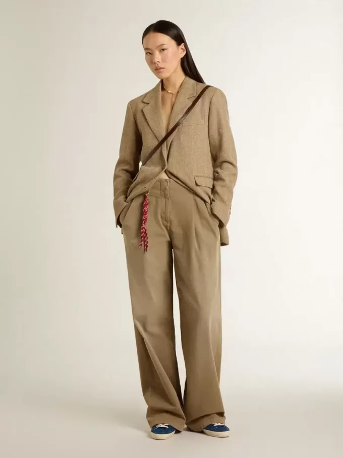 Super-Star LTD para mujer en ante azul con estrella blanca Super-Star LTD para mujer en ante azul con estrella blanca