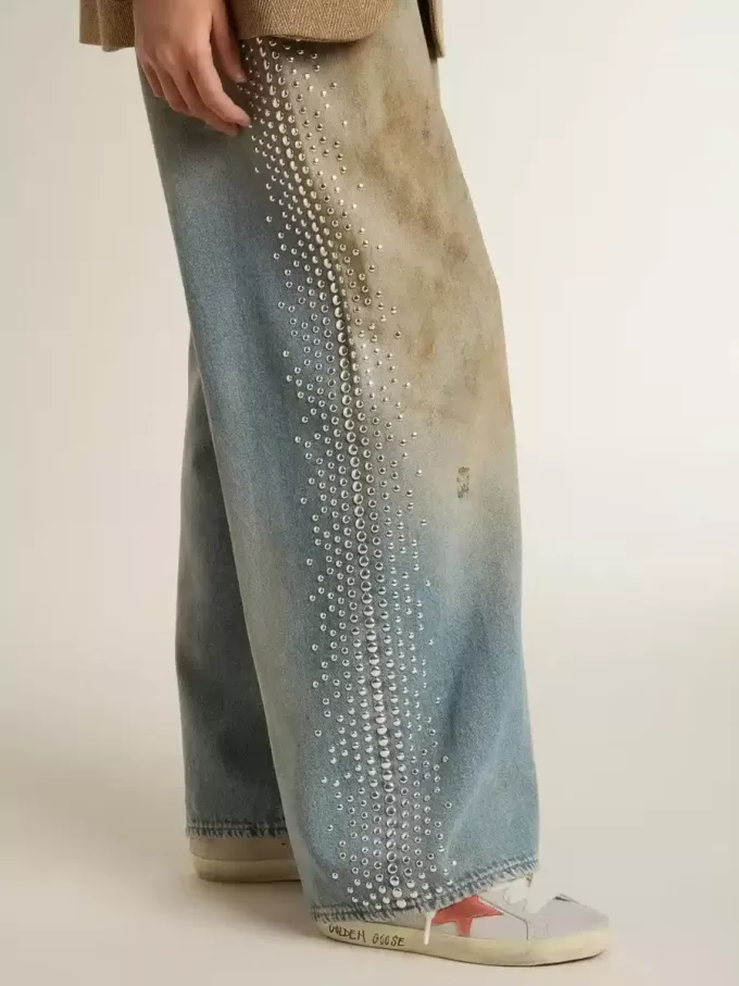 Super-Star LTD para mujer en piel gris con estrella de ante rojo ladrillo Super-Star LTD para mujer en piel gris con estrella de ante rojo ladrillo