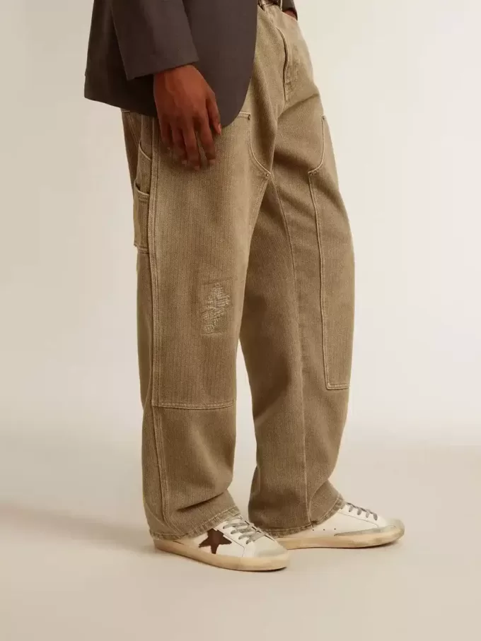 Super-Star para hombre con estrella de lona y lengüeta del talón de cuero marrón oscuro Super-Star para hombre con estrella de lona y lengüeta del talón de cuero marrón oscuro