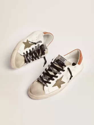 Super-Star para hombre con estrella en lona verde oliva Super-Star para hombre con estrella en lona verde oliva