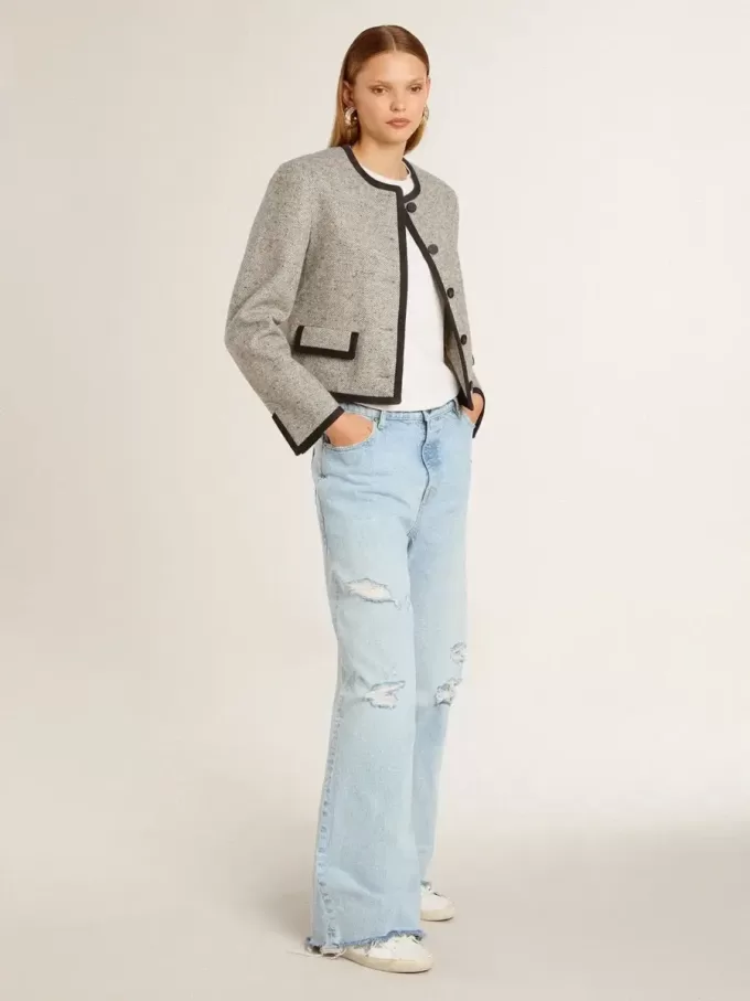 Super-Star para mujer con estrella de cristal Swarovski plateado y lengüeta en el talón