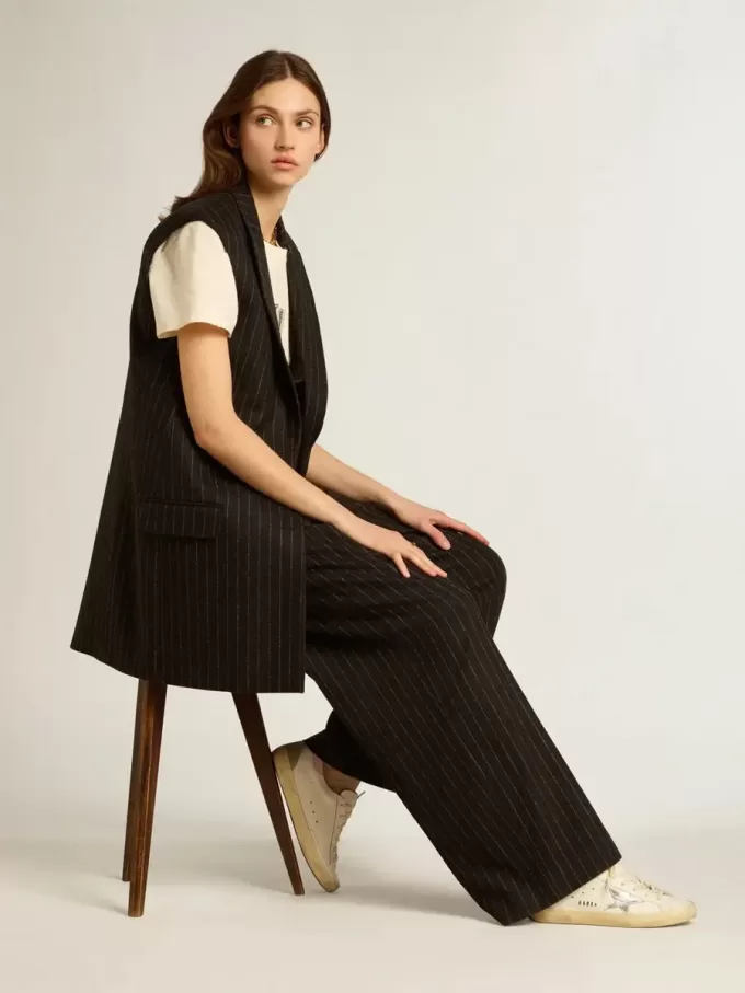 Super-Star para mujer con estrella de cuero plateada y lengüeta rosa en el talón