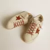 Super-Star para mujer con estrella de cuero y lengüeta del talón de cuero con estampado de cocodrilo Super-Star para mujer con estrella de cuero y lengüeta del talón de cuero con estampado de cocodrilo