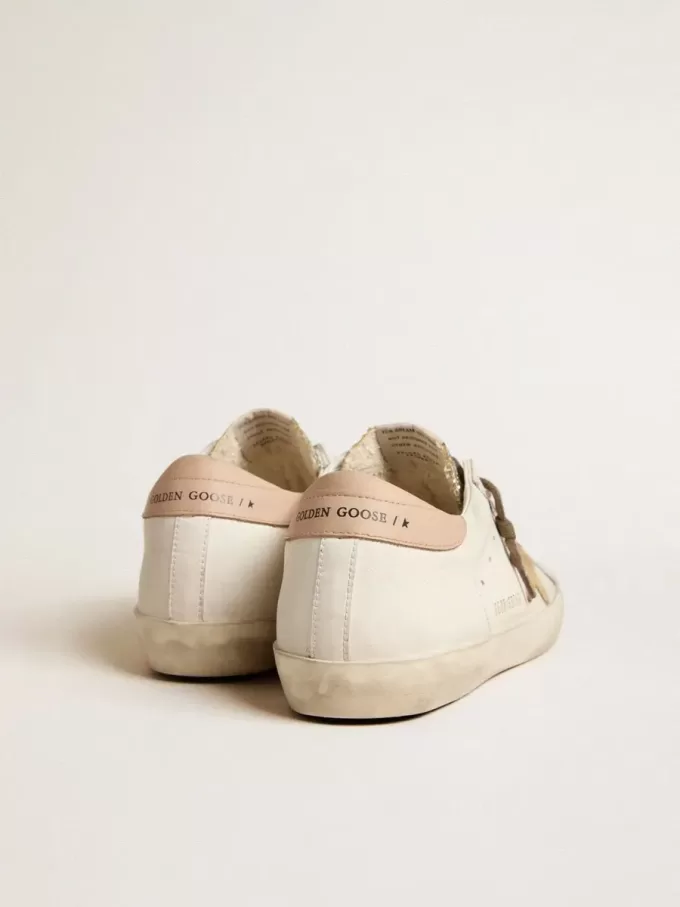 Super-Star para mujer con lengüeta con purpurina platino y base biológica