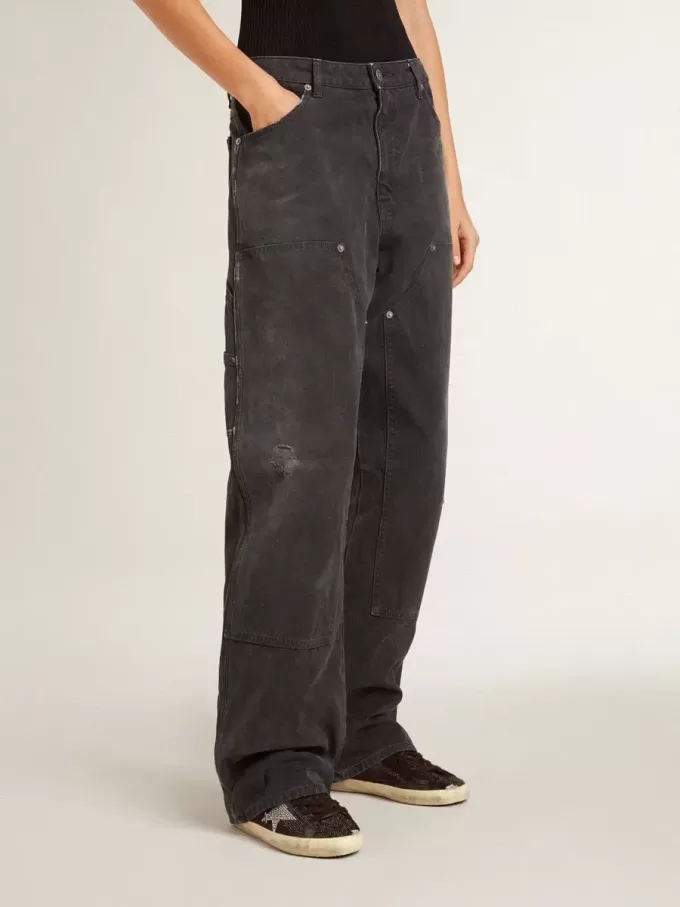 Super-Star para mujer en ante y cristales Swarovski con estrella plateada Super-Star para mujer en ante y cristales Swarovski con estrella plateada