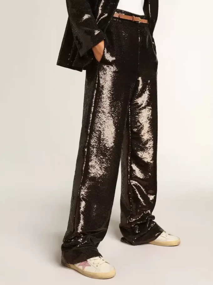 Super-Star para mujer en napa blanca con estrella de cuero metalizado rosa