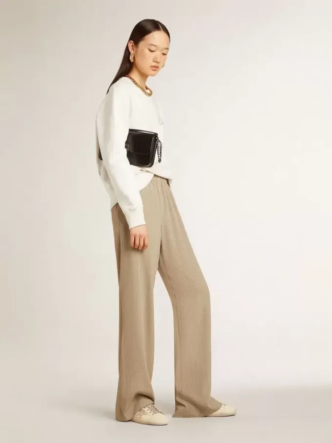 Super-Star para mujer en piel napa con estrella de cristal Swarovski y lengüeta en el talón