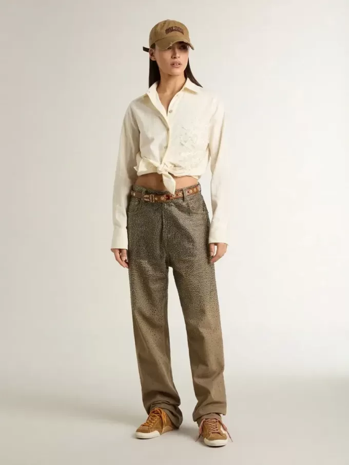 True-Star para hombre en ante color tabaco con estrella blanca y lengüeta platino en el talón