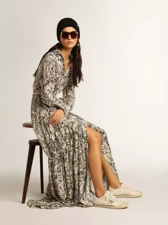 V-Star en lona beige con estrella plateada brillante V-Star en lona beige con estrella plateada brillante