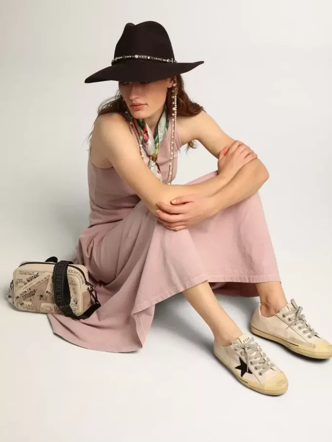 V-Star LTD para mujer con estrella de ante negro y letras bordadas V-Star LTD para mujer con estrella de ante negro y letras bordadas