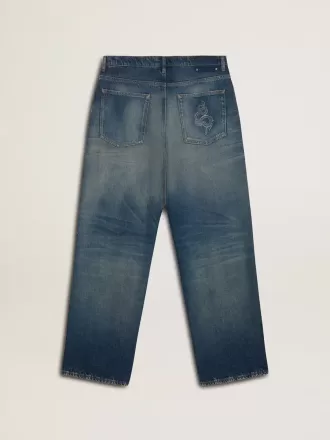 Vaqueros CNY de corte holgado y lavado medio para hombre