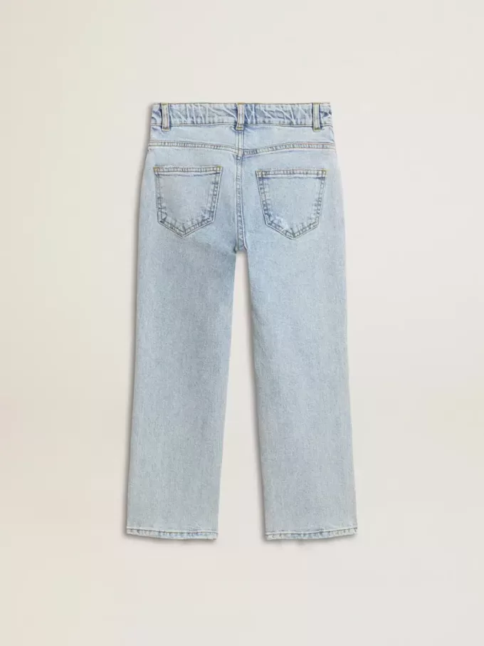 Vaqueros de denim claro para niño