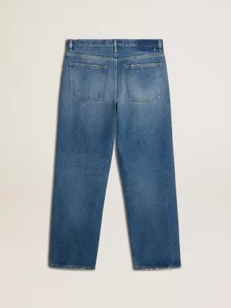 Vaqueros holgados azul medio lavado