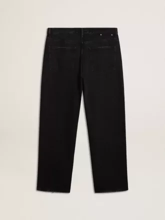 Vaqueros negros para hombre con un lavado