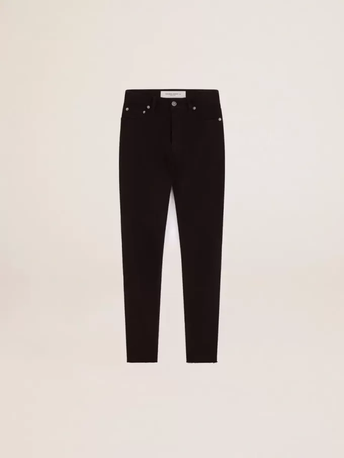 Vaqueros pitillo negros para mujer