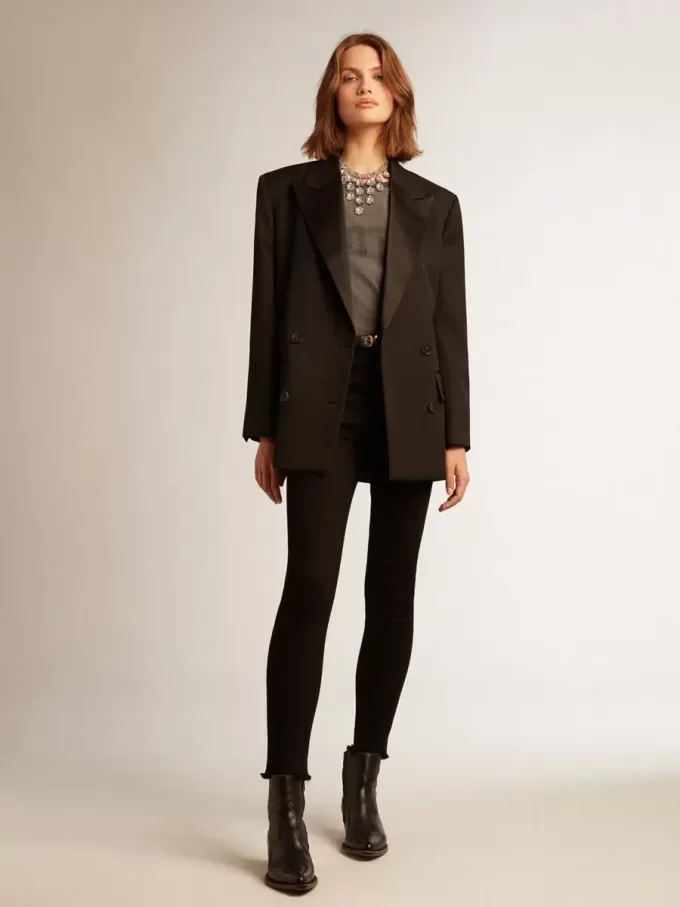 Vaqueros pitillo negros para mujer