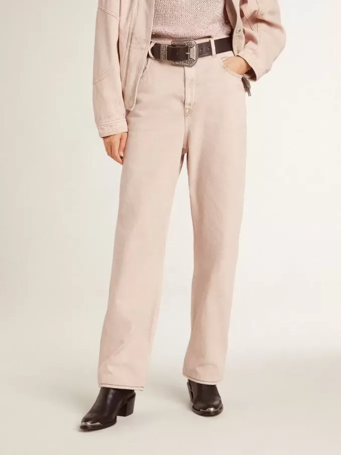 Vaqueros rosas para mujer