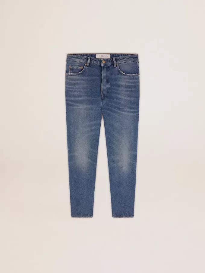 Vaqueros slim fit para hombre con lavado medio