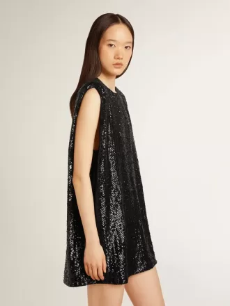 Vestido negro con lentejuelas para mujer Vestido negro con lentejuelas para mujer