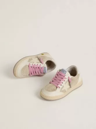 Young Ball Star en ante perlado con estrella y lengüeta en el talón de cuero