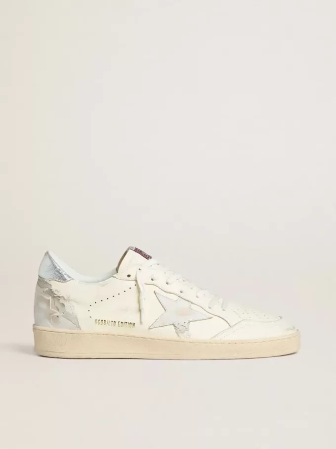 Zapatillas Ball Star LTD para mujer con estrella de patchwork y lengüeta metálica en el talón.