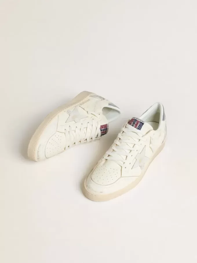 Zapatillas Ball Star LTD para mujer con estrella de patchwork y lengüeta metálica en el talón.