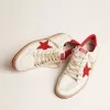 Zapatillas Ball Star para hombre en piel blanca