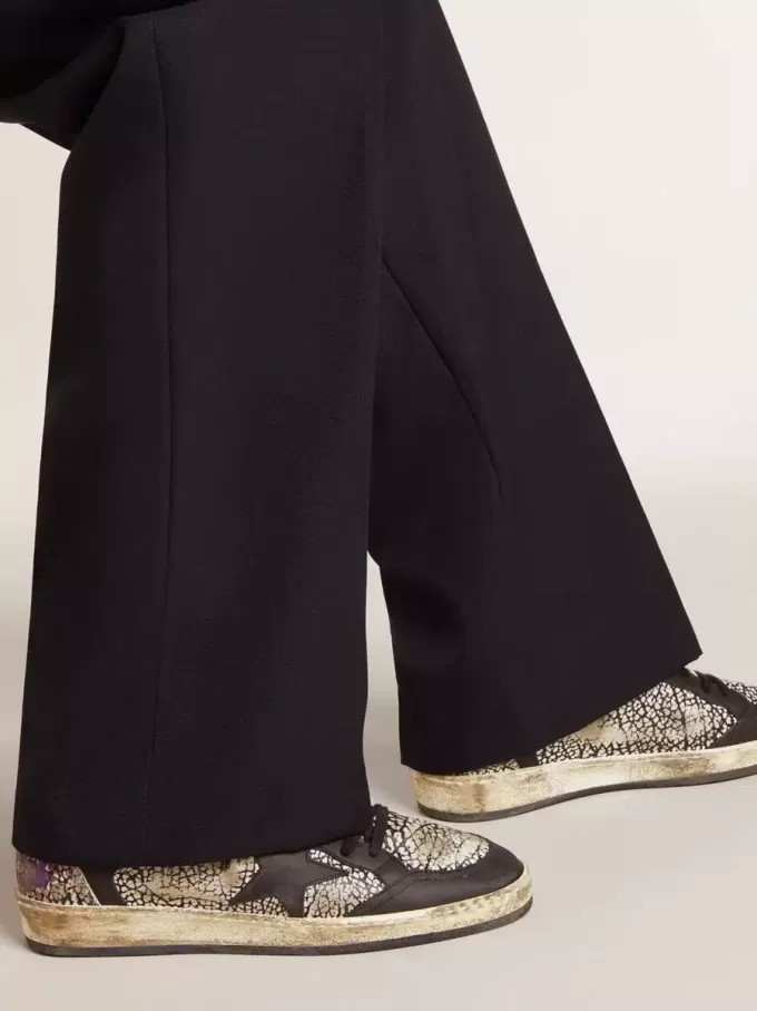 Zapatillas Ball Star para hombre en piel con estampado de elefante y estrella de piel negra Zapatillas Ball Star para hombre en piel con estampado de elefante y estrella de piel negra