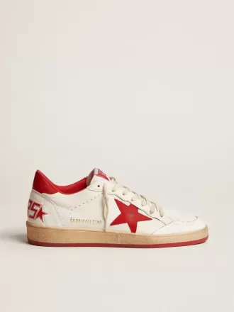 Zapatillas Ball Star para hombre en piel blanca