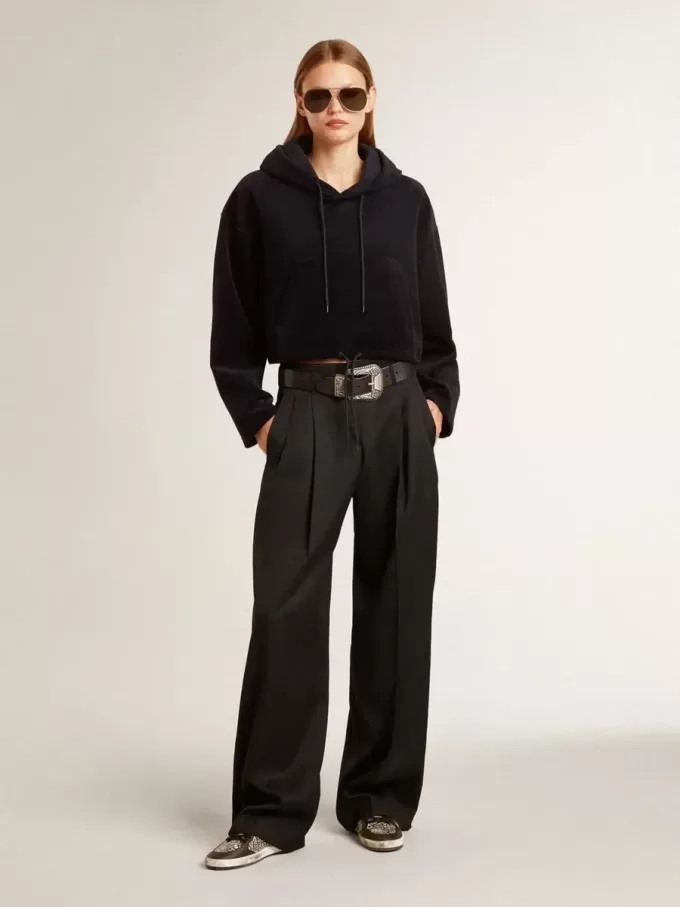 Zapatillas Ball Star para mujer en piel con estampado de elefante y estrella de piel negra