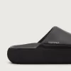 Sandalias sin talón Space-Star para mujer en piel negra