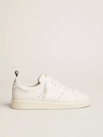 Zapatillas Starter en cuero totalmente blanco