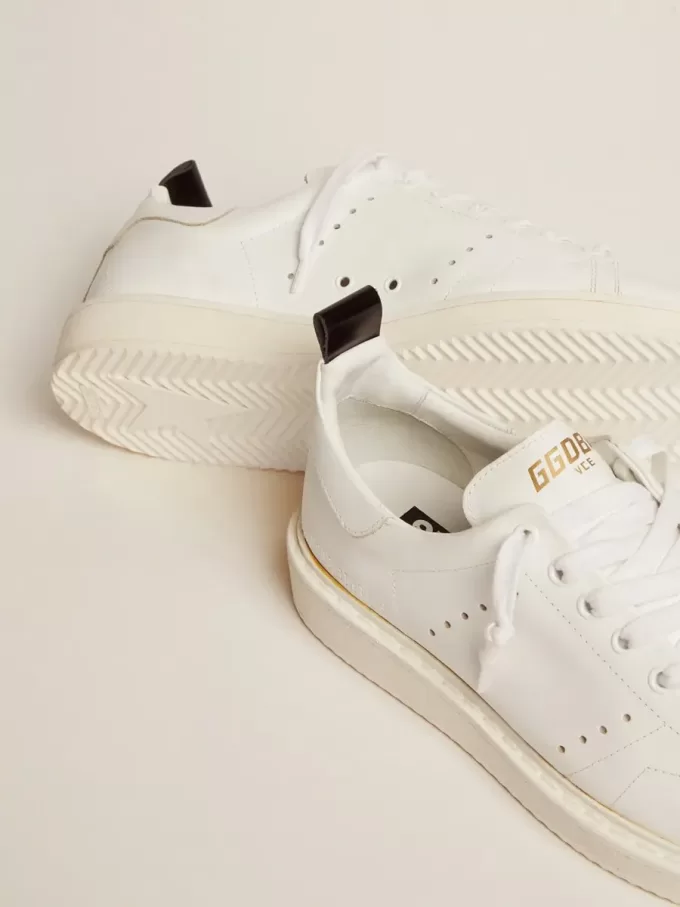 Zapatillas Starter en cuero totalmente blanco