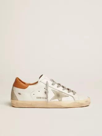 Zapatillas Super-Star para mujer con estrella de ante y lengüeta marrón en el talón