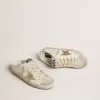 Zapatillas Super-Star Sabots con estrella platino y lengüeta de ante gris hielo