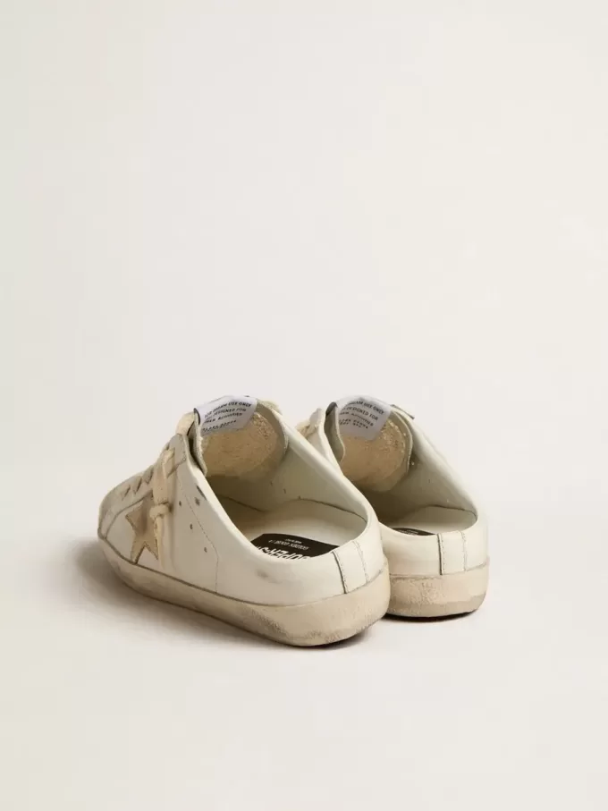 Zapatillas Super-Star Sabots con estrella platino y lengüeta de ante gris hielo