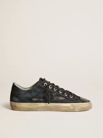 Zapatillas V-Star en denim azul medianoche con estrella y puntera de cuero negro